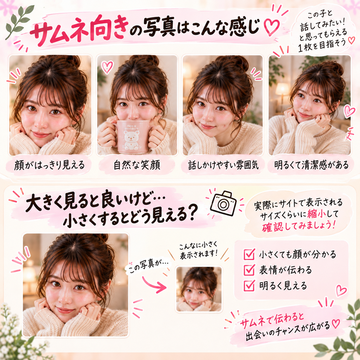 サムネ写真を小さく表示して確認する方法