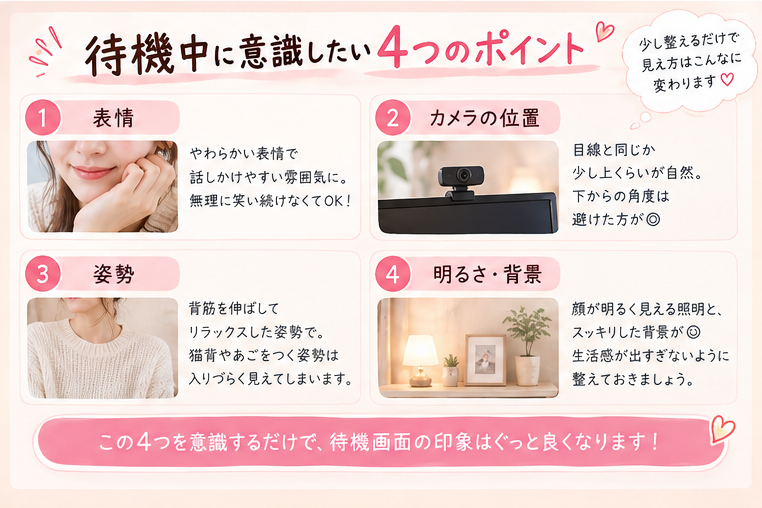 待機前に意識したい4つのポイント
