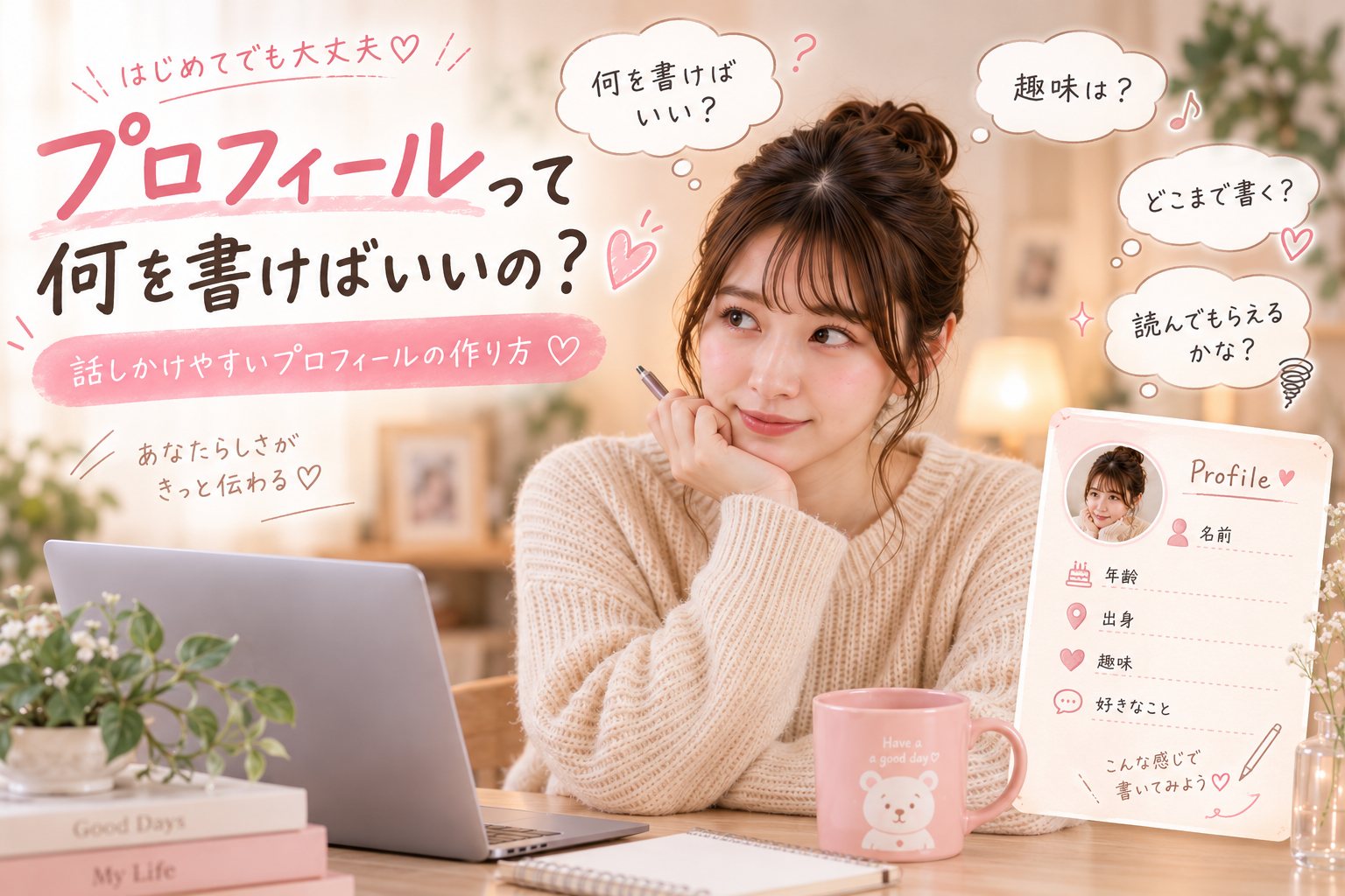 話しかけてもらいやすいプロフィール作りのコツ